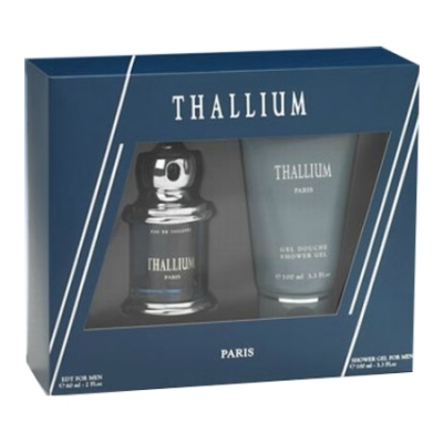 Paris Bleu Thallium - Set para hombre, Eau de Toilette, gel de ducha