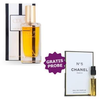 Tiverton Paris Line CDL 5 EDP 100 ml + Perfume Muestra Chanel No. 5