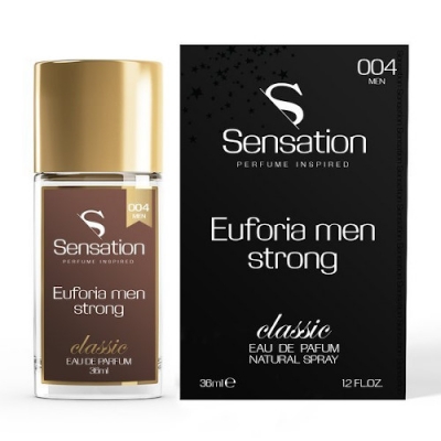 Sensation 004 Euforia Strong Men - Eau de Parfum para hombre 36 ml