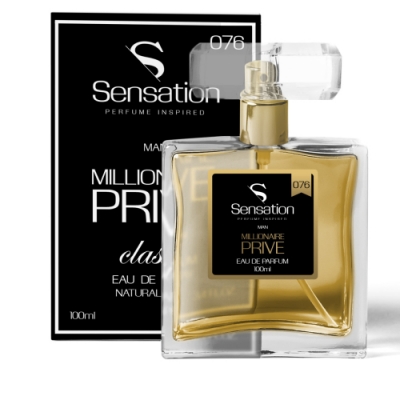 Sensation 076 Millionaire Prive - Eau de Parfum para hombre 100 ml