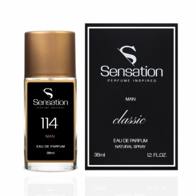 Sensation No.114, 36 ml + Perfume Muestra Azzaro Chrome