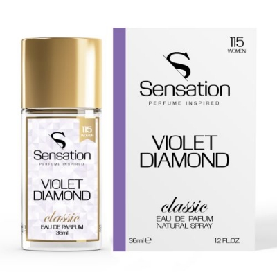 Sensation 115 Violet Diamond - Eau de Parfum para mujer 36 ml