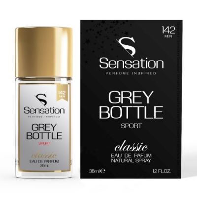 Sensation 142 Grey Bottle Sport - Eau de Parfum para hombre 36 ml