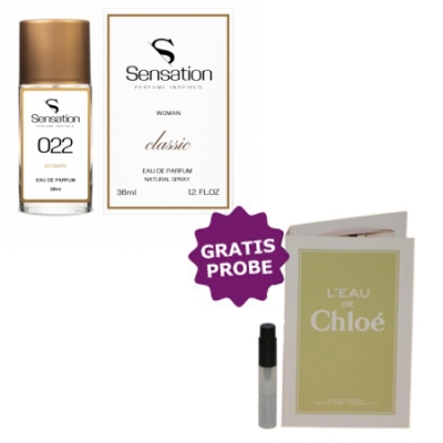 Sensation No. 022, 36 ml + Perfume Muestra Chloe L'Eau de Chloe