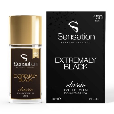 Sensation 450 Men Extremaly Black - Eau de Parfum para hombre 36 ml