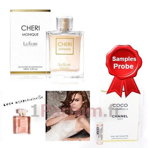 Luxure Cheri Monique 100 ml + Perfume Muestra Chanel Coco Mademoiselle